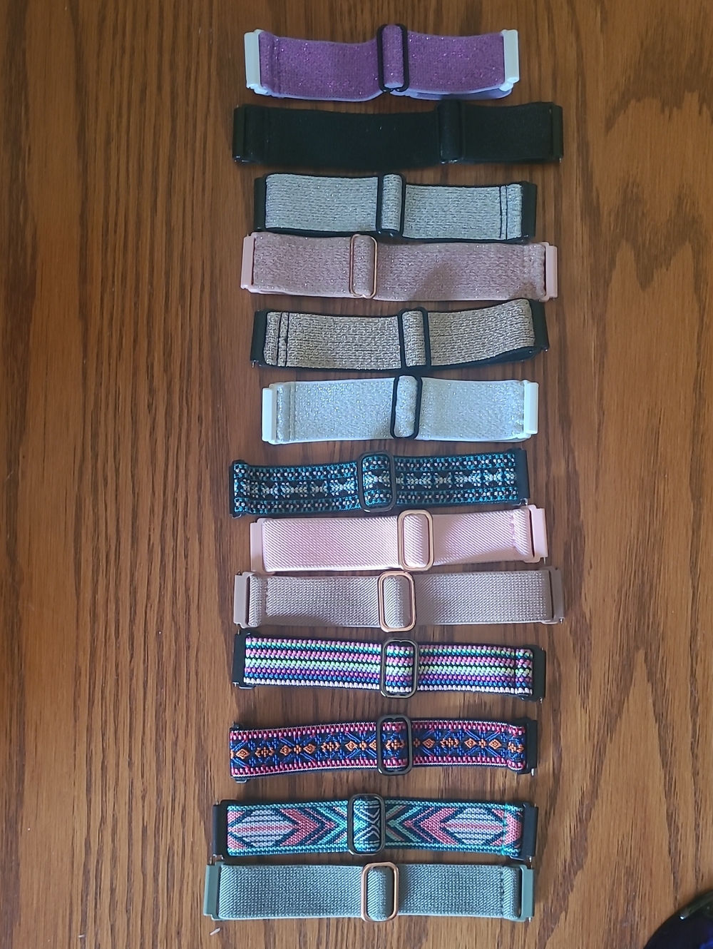 Fitbit versa 2-4 Assorted Multicolor Elastic Smartwatch Bands.